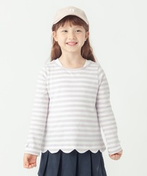 裾スカラップチュニック