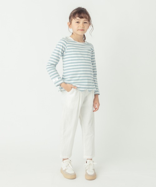 ever closet（エバークローゼット）の「裾スカラップチュニック（Tシャツ/カットソー・キッズ・ピンク系その他/ベージュ系その他/グリーン系その他/ブルー系その他/イエロー系その他/ブラック系その他/ピンク系その他2/パープル系その他・160cm/80ｃｍ/90cm/100cm/130cm/120cm/110cm/150cm/140cm）」の12枚目の写真