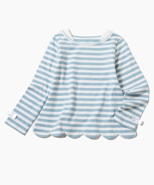 ever closet（エバークローゼット）の「裾スカラップチュニック（Tシャツ/カットソー・キッズ・ピンク系その他/ベージュ系その他/グリーン系その他/ブルー系その他/イエロー系その他/ブラック系その他/ピンク系その他2/パープル系その他・160cm/80ｃｍ/90cm/100cm/130cm/120cm/110cm/150cm/140cm）」の20枚目の写真