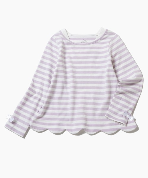 ever closet（エバークローゼット）の「裾スカラップチュニック（Tシャツ/カットソー・キッズ・ピンク系その他/ベージュ系その他/グリーン系その他/ブルー系その他/イエロー系その他/ブラック系その他/ピンク系その他2/パープル系その他・160cm/80ｃｍ/90cm/100cm/130cm/120cm/110cm/150cm/140cm）」の21枚目の写真