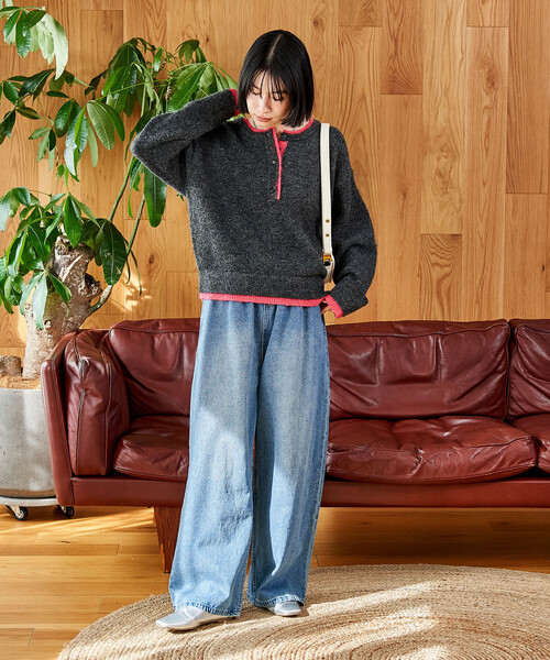 FREAK'S STORE(フリークスストア)の「<低身長サイズあり>ウォッシュ加工 イージーデニムパンツ 限定展開カラーあり(デニムパンツ・レディース・ライトブルー/サックスブルー/その他/ブルー/ネイビー・X-SMALL/SMALL/MEDIUM)」の15枚目の写真