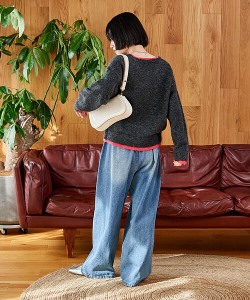 FREAK'S STORE(フリークスストア)の「<低身長サイズあり>ウォッシュ加工 イージーデニムパンツ 限定展開カラーあり(デニムパンツ・レディース・ライトブルー/サックスブルー/その他/ブルー/ネイビー・X-SMALL/SMALL/MEDIUM)」の17枚目の写真