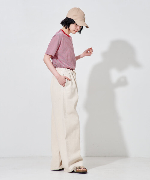 FREAK'S STORE(フリークスストア)の「<新色追加><低身長サイズあり>ウォッシュ加工 イージーデニムパンツ(デニムパンツ・レディース・ライトブルー/サックスブルー/その他/ブルー/ネイビー/オフホワイト・X-SMALL/SMALL/MEDIUM)」の15枚目の写真