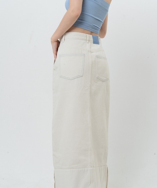 【NONCODE】Telly slit denim long skirt NONCODE】Telly slit denim long skirt (NONCODE/スカート