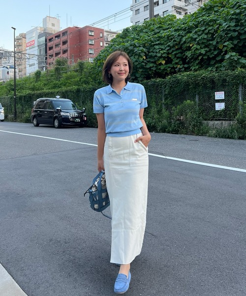 セール】【ZOZOTOWN限定カラー】SLIT LONG DENIM SKIRT（デニム