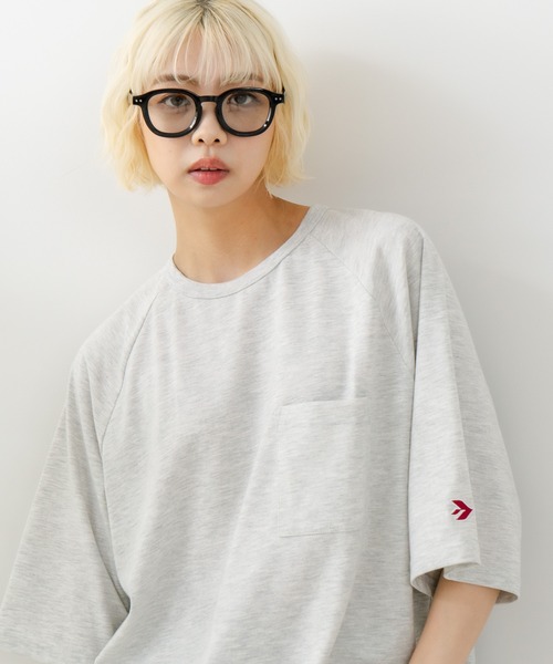 SAVIER(サビアー)の「【SAVIER/サビアー】×【ZERO STAIN/ゼロステイン】コラボ ラグランスリーブ ポケット付 Tシャツ(Tシャツ/カットソー・メンズ・ホワイト/ブラック/ネイビー/アイボリー・MEDIUM/LARGE)」の2枚目の写真