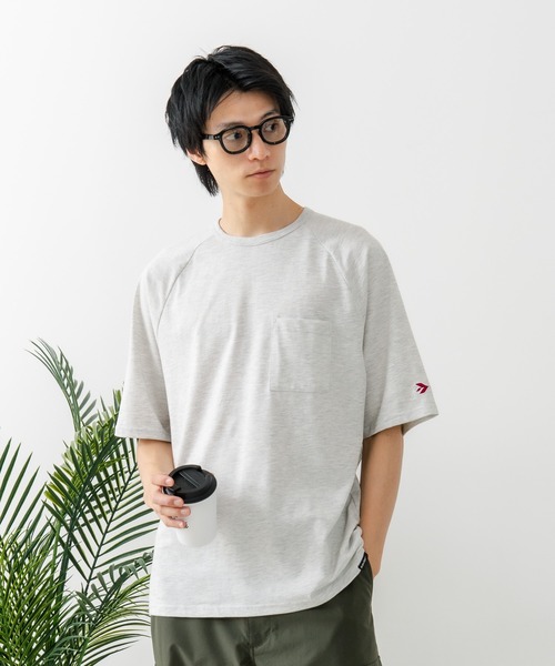 SAVIER(サビアー)の「【SAVIER/サビアー】×【ZERO STAIN/ゼロステイン】コラボ ラグランスリーブ ポケット付 Tシャツ(Tシャツ/カットソー・メンズ・ホワイト/ブラック/ネイビー/アイボリー・MEDIUM/LARGE)」の9枚目の写真