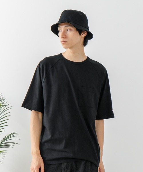SAVIER(サビアー)の「【SAVIER/サビアー】×【ZERO STAIN/ゼロステイン】コラボ ラグランスリーブ ポケット付 Tシャツ(Tシャツ/カットソー・メンズ・ホワイト/ブラック/ネイビー/アイボリー・MEDIUM/LARGE)」の14枚目の写真