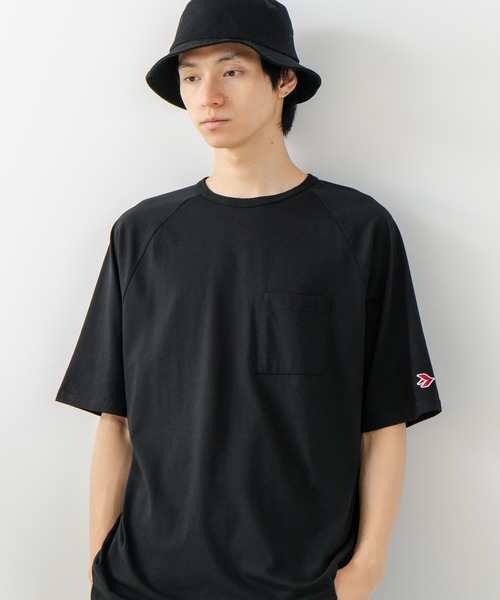 SAVIER(サビアー)の「【SAVIER/サビアー】×【ZERO STAIN/ゼロステイン】コラボ ラグランスリーブ ポケット付 Tシャツ(Tシャツ/カットソー・メンズ・ホワイト/ブラック/ネイビー/アイボリー・MEDIUM/LARGE)」の16枚目の写真