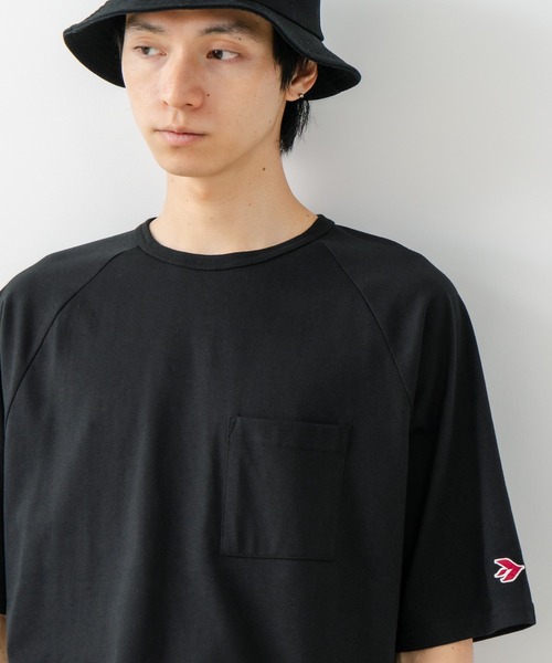 SAVIER(サビアー)の「【SAVIER/サビアー】×【ZERO STAIN/ゼロステイン】コラボ ラグランスリーブ ポケット付 Tシャツ(Tシャツ/カットソー・メンズ・ホワイト/ブラック/ネイビー/アイボリー・MEDIUM/LARGE)」の17枚目の写真