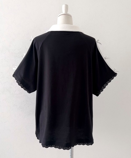 DearMyLoveRose(ディアマイラブローズ)の「ナンバー入りビッグTシャツ【大きいサイズ有り】(Tシャツ/カットソー・レディース・ブラック/ベビーピンク/ホワイト・LL~3L/M-L)」の6枚目の写真