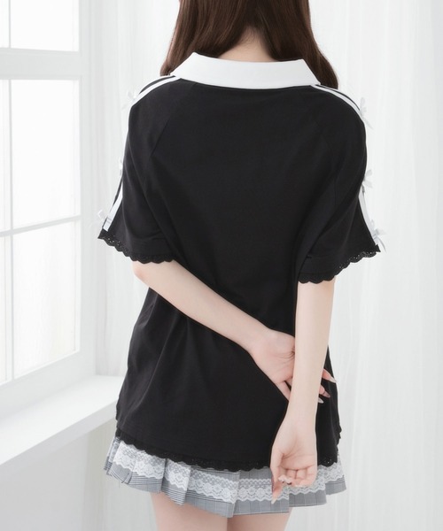 DearMyLoveRose(ディアマイラブローズ)の「ナンバー入りビッグTシャツ【大きいサイズ有り】(Tシャツ/カットソー・レディース・ブラック/ベビーピンク/ホワイト・LL~3L/M-L)」の4枚目の写真