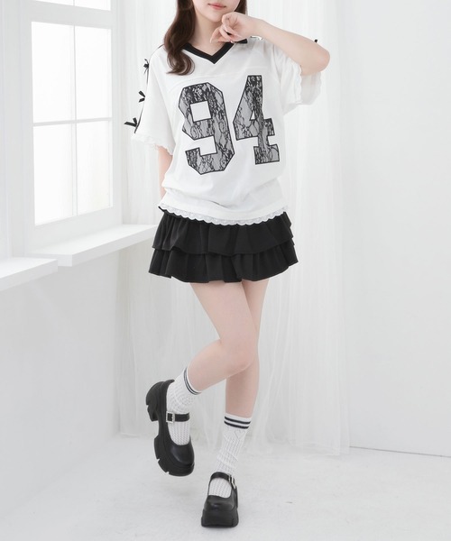 DearMyLoveRose(ディアマイラブローズ)の「ナンバー入りビッグTシャツ【大きいサイズ有り】(Tシャツ/カットソー・レディース・ブラック/ベビーピンク/ホワイト・LL~3L/M-L)」の18枚目の写真