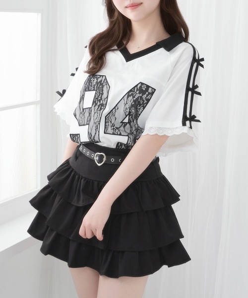 DearMyLoveRose(ディアマイラブローズ)の「ナンバー入りビッグTシャツ【大きいサイズ有り】(Tシャツ/カットソー・レディース・ブラック/ベビーピンク/ホワイト・LL~3L/M-L)」の20枚目の写真