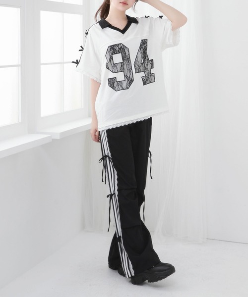 DearMyLoveRose(ディアマイラブローズ)の「ナンバー入りビッグTシャツ【大きいサイズ有り】(Tシャツ/カットソー・レディース・ブラック/ベビーピンク/ホワイト・LL~3L/M-L)」の21枚目の写真