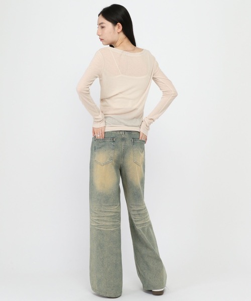 3.3 Field Trip （3.3フィールドトリップ）の「3.3 Field Trip／ロゴスリムロングスリーブ（Tシャツ/カットソー・レディース・ブラック/オフホワイト/ベージュ/ピンク・FREE）」の19枚目の写真