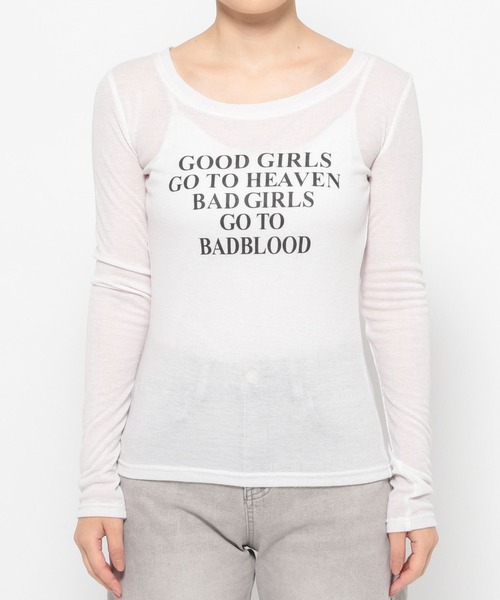 3.3 Field Trip （3.3フィールドトリップ）の「3.3 Field Trip／ロゴスリムロングスリーブ（Tシャツ/カットソー・レディース・ブラック/オフホワイト/ベージュ/ピンク・FREE）」の16枚目の写真