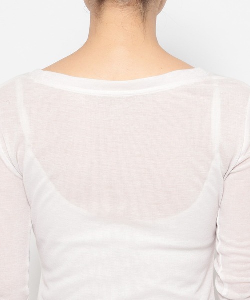 3.3 Field Trip （3.3フィールドトリップ）の「3.3 Field Trip／ロゴスリムロングスリーブ（Tシャツ/カットソー・レディース・ブラック/オフホワイト/ベージュ/ピンク・FREE）」の13枚目の写真