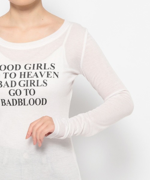 3.3 Field Trip （3.3フィールドトリップ）の「3.3 Field Trip／ロゴスリムロングスリーブ（Tシャツ/カットソー・レディース・ブラック/オフホワイト/ベージュ/ピンク・FREE）」の11枚目の写真