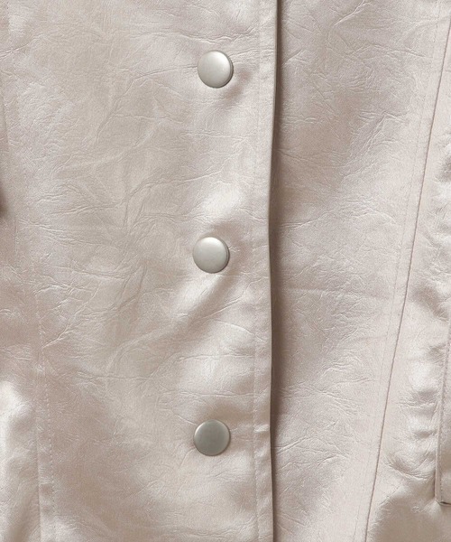 PAGEBOY（ページボーイ）の「ライトフェイクレザージャケットブルゾン（ブルゾン・レディース・ブラック/グレー系その他/ブラウン・FREE）」の19枚目の写真