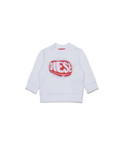 DIESEL（ディーゼル）の「ベビー プルオーバースウェット STAJIKB（スウェット・キッズ・ホワイト・24M/36M/18M/12M）」の4枚目の写真
