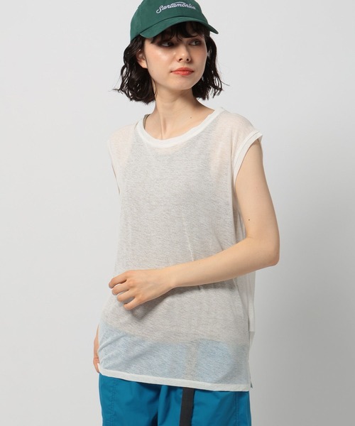 niko and...(ニコアンド)の「シアーフレンチタンクセット(タンクトップ・レディース・オフホワイト/ブラック/イエロー・FREE)」の17枚目の写真