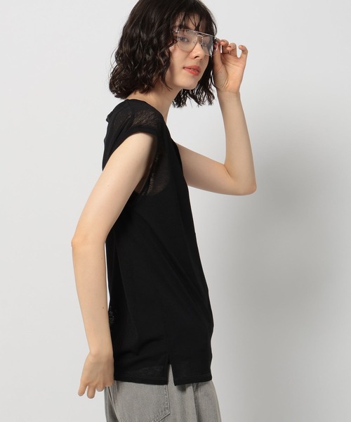 niko and...(ニコアンド)の「シアーフレンチタンクセット(タンクトップ・レディース・オフホワイト/ブラック/イエロー・FREE)」の20枚目の写真