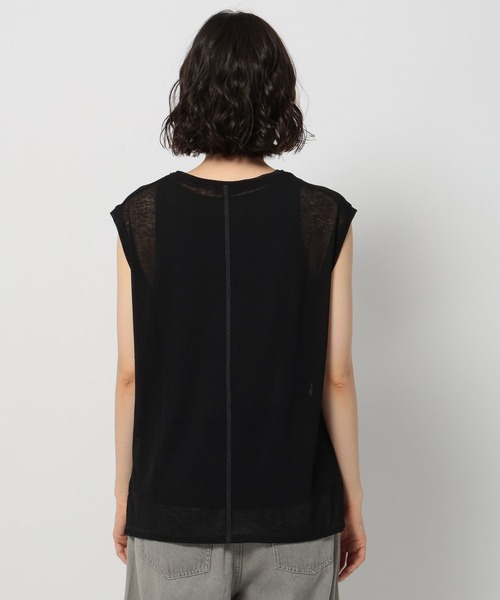 niko and...(ニコアンド)の「シアーフレンチタンクセット(タンクトップ・レディース・オフホワイト/ブラック/イエロー・FREE)」の14枚目の写真