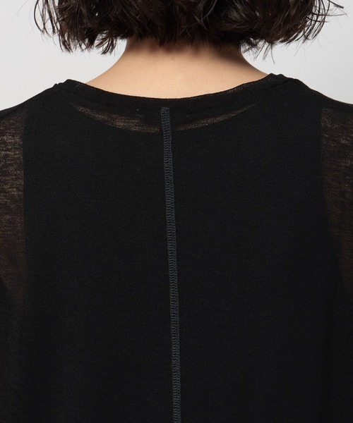 niko and...(ニコアンド)の「シアーフレンチタンクセット(タンクトップ・レディース・オフホワイト/ブラック/イエロー・FREE)」の6枚目の写真