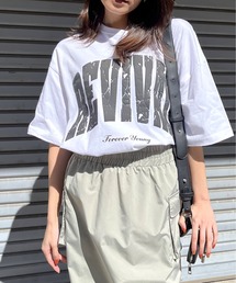 REVIVAL 発泡PTビッグシルエットTシャツ