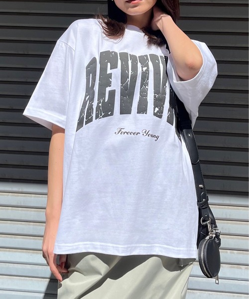 DOUBLE STEAL(ダブルスティール)の「REVIVAL 発泡PTビッグシルエットTシャツ(Tシャツ/カットソー・メンズ・ネイビー/ホワイト/ブラック・MEDIUM/LARGE)」の12枚目の写真
