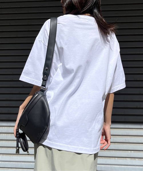 DOUBLE STEAL(ダブルスティール)の「REVIVAL 発泡PTビッグシルエットTシャツ(Tシャツ/カットソー・メンズ・ネイビー/ホワイト/ブラック・MEDIUM/LARGE)」の16枚目の写真
