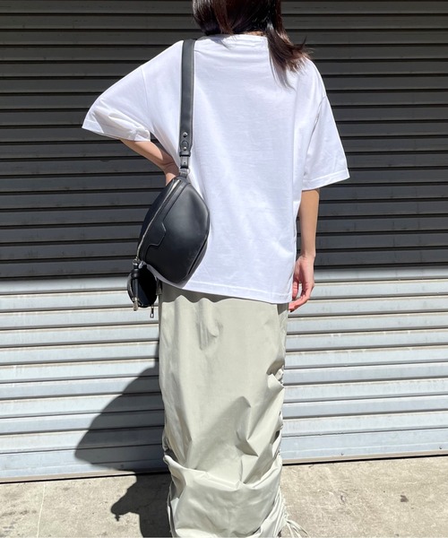 DOUBLE STEAL(ダブルスティール)の「REVIVAL 発泡PTビッグシルエットTシャツ(Tシャツ/カットソー・メンズ・ネイビー/ホワイト/ブラック・MEDIUM/LARGE)」の17枚目の写真