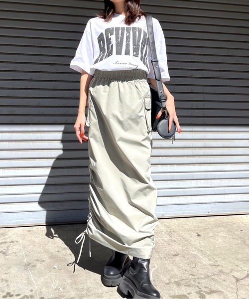 DOUBLE STEAL(ダブルスティール)の「REVIVAL 発泡PTビッグシルエットTシャツ(Tシャツ/カットソー・メンズ・ネイビー/ホワイト/ブラック・MEDIUM/LARGE)」の18枚目の写真