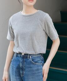 FORK&SPOON ベロアショートスリーブTシャツ
