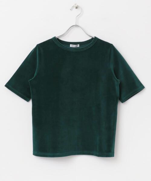 FORK&SPOON(フォークアンドスプーン)の「FORK&SPOON ベロアショートスリーブTシャツ(Tシャツ/カットソー・レディース・グリーン/チャコールグレー/グレー系その他・1)」の19枚目の写真