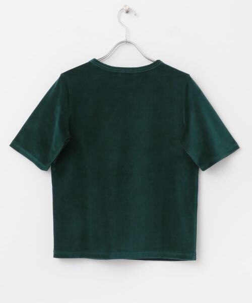 FORK&SPOON(フォークアンドスプーン)の「FORK&SPOON ベロアショートスリーブTシャツ(Tシャツ/カットソー・レディース・グリーン/チャコールグレー/グレー系その他・1)」の21枚目の写真