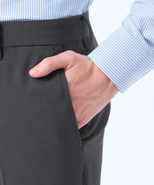 MACKINTOSH PHILOSOPHY（ﾏｯｷﾝﾄｯｼｭ ﾌｨﾛｿﾌｨｰ）の「トロッター トラウザーズ#121 ストレッチワッシャー（スラックス・メンズ・ブラック/ダークネイビー/グレー系その他2・36/40/38/44/42）」の10枚目の写真