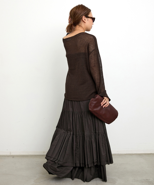 Deuxieme Classe（ドゥーズィエムクラス）の「*Dramatic Wrap スカート（スカート・レディース・ブラック/ブラウン・36/38）」の20枚目の写真