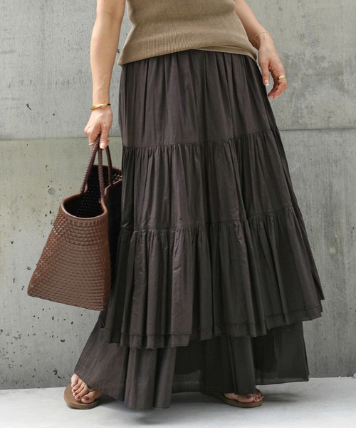 Deuxieme Classe（ドゥーズィエムクラス）の「*Dramatic Wrap スカート（スカート・レディース・ブラック/ブラウン・36/38）」の18枚目の写真