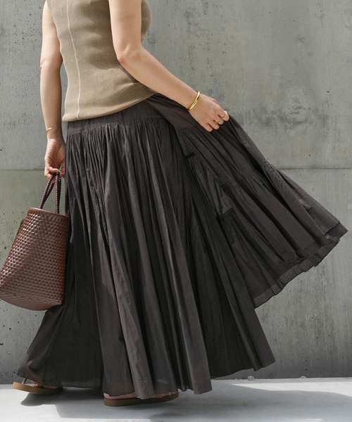 Deuxieme Classe（ドゥーズィエムクラス）の「*Dramatic Wrap スカート（スカート・レディース・ブラック/ブラウン・36/38）」の16枚目の写真