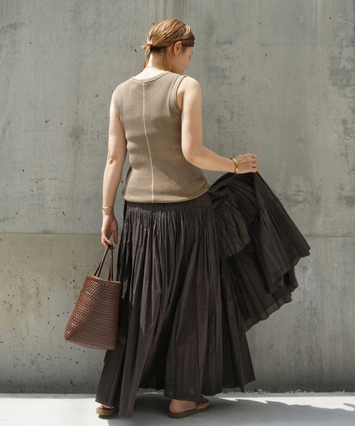 Deuxieme Classe（ドゥーズィエムクラス）の「*Dramatic Wrap スカート（スカート・レディース・ブラック/ブラウン・36/38）」の13枚目の写真