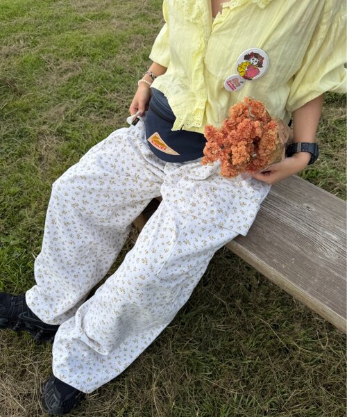 w closet(ダブルクローゼット)の「【低身長/高身長サイズあり】2WAYカーゴパンツ(その他パンツ・レディース・ベージュ/ブラック/カーキ/ブルー/ピンク/ブラウン/ミント/イエロー・MEDIUM/SMALL)」の7枚目の写真