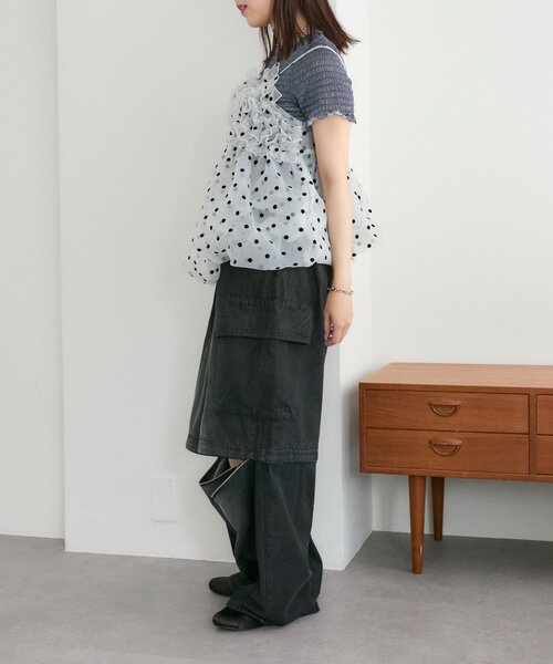 w closet(ダブルクローゼット)の「2WAYカーゴパンツ(その他パンツ・レディース・ベージュ/ブラック/カーキ/ブルー/ピンク/ブラウン・MEDIUM/SMALL)」の18枚目の写真