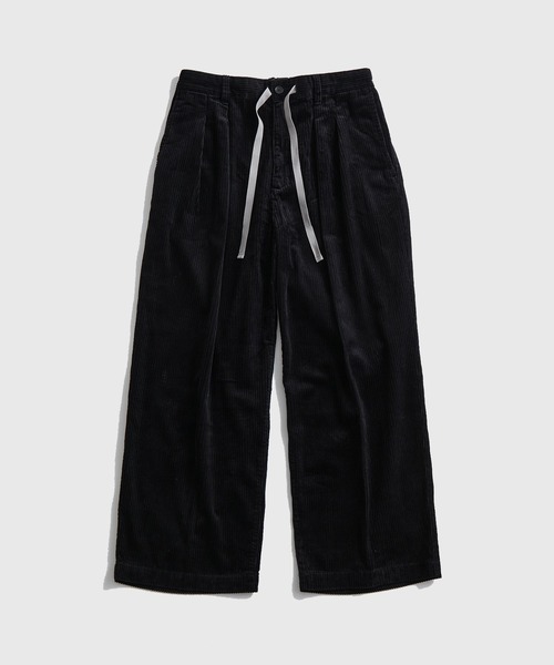 ADAM ET ROPE'（アダムエロペ）の「【WEB限定】2タック ワイドストレート ドカンパンツ / バギーパンツ /コーデュロイ / ユニセックス（その他パンツ・メンズ・ブラック/チャコールグレー/オフホワイト/ベージュ系その他・S/M/L）」の17枚目の写真
