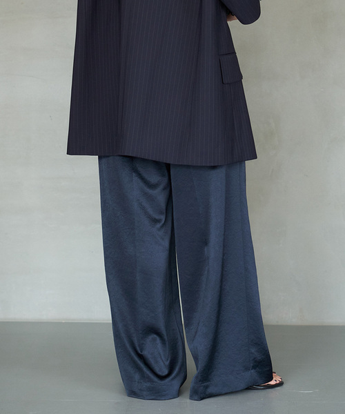 Minimal Satin パンツ（スラックス）｜Deuxieme Classe