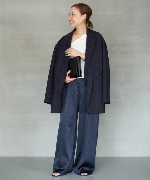 Minimal Satin パンツ（スラックス）｜Deuxieme Classe