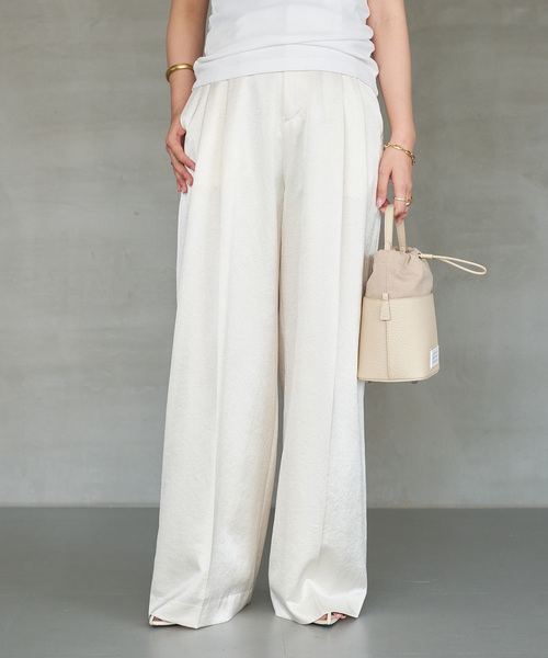 Minimal Satin パンツ（スラックス）｜Deuxieme Classe