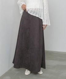 Bab | 【選べる２タイプ】【サイズ展開あり】スウェードロングスカート(スカート)