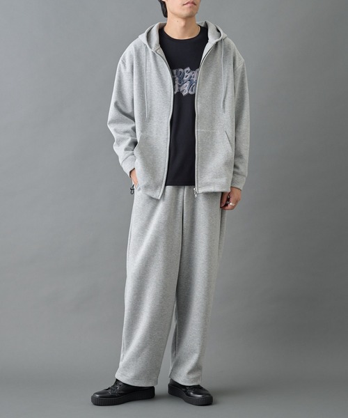 COLONY 2139（コロニートゥーワンスリーナイン）の「TCポンチドロストパンツ（スウェットパンツ・メンズ・ブラック/グレー・MEDIUM/LARGE）」の14枚目の写真